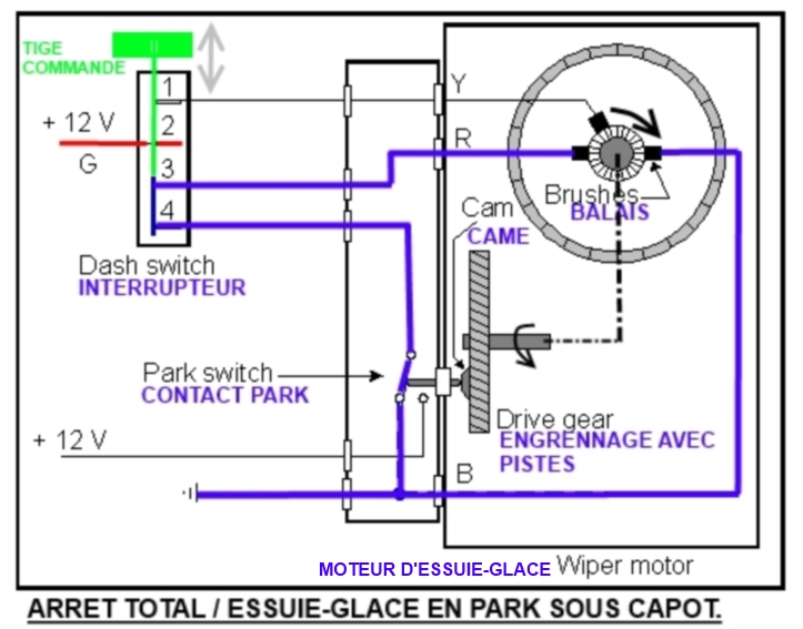 Schema Branchement Moteur Essuie Glace 5 Fils